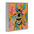 thumbnail image 2 of Stupell Industries Bohemian Bumble Bee & Flower Pattern Gray Framed Giclee Art, 17 x 17, by Kate Jarvik Birch, 2 of 8