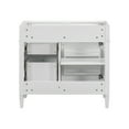 thumbnail image 6 of Eowynic 36'' Bathroom Vanity without Sink, Modern Bathroom Storage Cabinet with 3 Drawers, White, 6 of 7