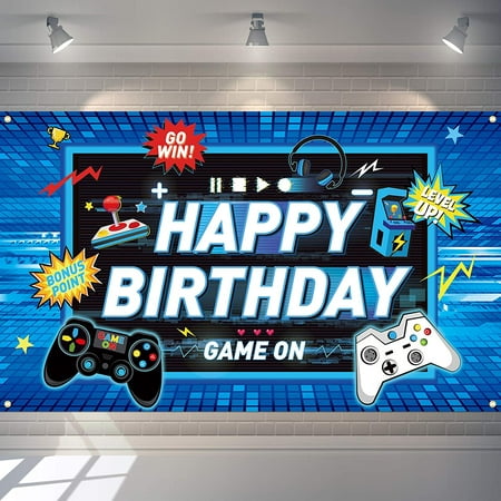 Video Game Backdrop Gaming Theme Birthday Party Photography Background  Banner Gaming Party Props for Game Fans Kids Boys Birthday Party tions |  Walmart Canada
