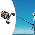 thumbnail image 1 of Carrete de Cebo, Carrete de Fundición, Baitcaster: Sistema de Sellado, 12 Freno Magnético, Relación de Engranajes 7.2: 1, 12 + 1 Rodamientos Mano derecha Soledad carrete de baitcasting, 1 of 10