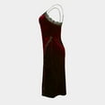 thumbnail image 5 of Hifoo Nightwear Women Longer Velvet Lace Nightgowns Deep V Chemise Solid Color Sleepwear Nightdress Split Hem Sleeveless Solid Color Sleepwear Stylish Casual Home O-Neck Loungewear, 5 of 7