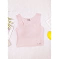 thumbnail image 5 of LiiYii Kids Girls Solid Color Sport Bras Top with Padded Seamless Training Crop Bra Workout Pink 140, 5 of 7