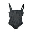 thumbnail image 2 of Anne Cole Ladies Adjustable Strap Square Neck One Piece Swimsuit (Black, M), 2 of 2