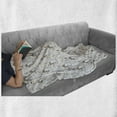 thumbnail image 5 of Forest Soft Flannel Fleece Blanket, Floral Branches Plants Leaf Herbs Wild Blooms Owl Motifs Childish Pastel, Cozy Plush for Indoor and Outdoor Use, 70" x 90", Rose Lime Green Grey, by Ambesonne, 5 of 5