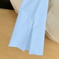 thumbnail image 7 of Bosfbaoi Long Sleeve Shirts for Women Button Down Collar Solid Color Womens Tops Fitted Waist Business Casual Shirts, 7 of 7