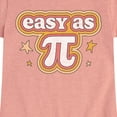 thumbnail image 3 of Instant Message - Easy As Pi - Toddler & Youth Girls Short Sleeve Graphic T-Shirt, 3 of 7