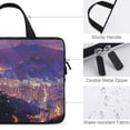 thumbnail image 3 of WERPE City Lights Mountain Night View Laptop Carrying Bag Diving Fabric Computer Protective Handle Case 15inch, 3 of 5