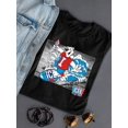 thumbnail image 3 of Surfing Cool ICEE Bear - Arctic Wave Chill Graphic Women's T-shirt, 3 of 4