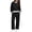 Black, variant on ZBSOKO Girls 2 Piece Sweatsuit Set Fleece Crew Neck Sweatshirt and Straight Leg Pants Fall Winter Jogger Set Casual Tracksuits Sizes 5-14 Years