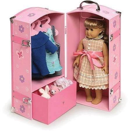 Badger Basket Doll Trunk, Blossoms and Butterflies ...