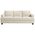 thumbnail image 6 of BLAZANT 89" Extra Deep Seats Oversize, Chenille Fabric 3 Seater Sofa for Living Room, Modern Couch and Sofa, Comfy Armrests and Seats and Backrests, Easy Installation,Beige, 6 of 14