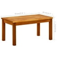 thumbnail image 4 of vidaXL Garden Coffee Table 70x40x36 cm Solid Acacia Wood, 4 of 5