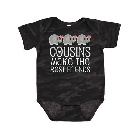 

Inktastic Cousins Make the Best Friends Gift Baby Boy or Baby Girl Bodysuit