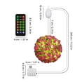 thumbnail image 4 of BAOPAI Artificial Plant Topiary With Lights USB Powered Rotating Flowers With Remote Control Decorative Hanging LED String Lights Multiple Flash Modes, 4 of 7