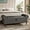 Gray, variant on YOUDENOVA Storage Ottoman Bench for Bedroom 51" Queen Leather Storage Bench with Button, Upholstered Bedroom Bench with Rolled Arms for Living Room, Storage Room, Entryway, Gray