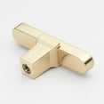thumbnail image 2 of Gliderite Hardware GlideRite 2.25 inch  Solid Flat Drawer Cabinet T Knob, 4842-T-CHPG Pack of 5, 2 of 3