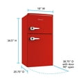 thumbnail image 4 of Avanti Retro Series Compact Refrigerator and Freezer, 3.1 cu. ft., in Red (RMRT30X5R-IS), 4 of 19