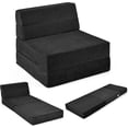 thumbnail image 2 of Folding Floor Sofa Bed, Convertible Sleeper Chair with High-Density Foam, Portable Guest Bed with Removable & Washable Cover, 2 of 9