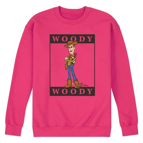 Toy Story 4 - Type Block Woody - Men's Crew Neck Fleece Pullover
