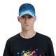 thumbnail image 4 of Fotbe Blue Glitter Sparkles Gorro Clásico de Béisbol, Gorra Ajustable con Broche Snapback, Gorro de Exterior de Algodón Suave, 4 of 6