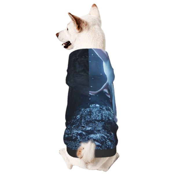 Balery Heart Axolotl Sudadera con Capucha para Perros Pequeños – Ropa para Mascotas, Disfraz para Perros y Gatos, Ideal para Fiestas y Cosplay-Medium