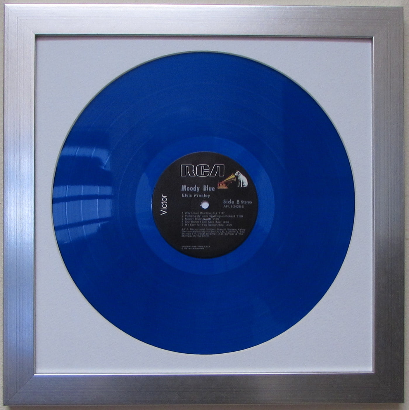 Picture Disc / 12" LP Vinyl Record Frame Display White Matting (Brushed