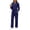Navy, variant on vdgthytj Tracksuits Women 2 Piece Set Long Sleeve V-Neck Button Tops Drawstring Straight Leg Pants Fall Loungewear Outfits(X-Large,Purple)