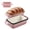Pink, variant on Red Enameled Cast Iron 9 x 5 Inch Bread Loaf Pan With Lid For Baking