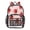 Strawberry and Pink Polka, variant on PVC Transparent Backpacks Clear Backpack for Travel and Outings Rainbow Cabbage