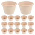 thumbnail image 1 of Miangastore 50pcs Disposable Ice Cream Cups Dessert Bowls Pulp Cups Yogurt Packaging Cups, 1 of 8