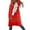 Red, variant on Women's Long Sleeveless Hooded Down Coat Vest with Pockets, Polyester, for Winter Outdoor Activities