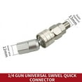 thumbnail image 4 of 4X Airless Straight Hose Swivel Connector Universal 360 Quick Joint Fittings Air Hose Quick Coupler Airless Paint, 4 of 5
