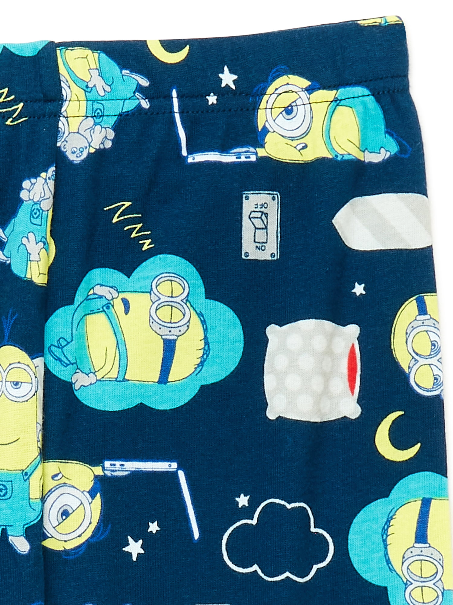 Minions Classic Boys Long Sleeve Tops and Pants 4-Piece Pajama Sleep Set, Sizes 4-10