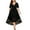 2# Black-Short Sleeve, variant on LapaPlus Womens Plus Size Dresses Mesh Lace Long Sleeve Irregular Hem Evening Party A-Line Dress