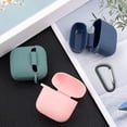 thumbnail image 3 of Joernso Earphone Case Anti-shock Bluetooth-compatible Earbuds Soft Silicone Cover with Carabiner for Redmi Buds 3, 3 of 8