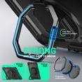 thumbnail image 4 of Case for Samsung Galaxy Tab A9+ Plus 2023 11 inch, 360 Rotating Stand Handle Shoulder Strap Heavy Duty Shockproof Cover, Black, 4 of 7