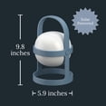 thumbnail image 3 of Rosendahl Soft Spot Solar Circular Lantern - 9.8 in., Elegant & Durable Solar-Powered Lantern with Rechargeable USB, Ideal for Indoor and Outdoor Use, Cozy Home Lighting and Decor (Sky Blue), 3 of 7