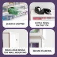 thumbnail image 4 of Screw Organizer Hardware Storage Organizer Drawer Parts Cabinet Plastic Drawer Storage for Hardware Crafts Small Parts Nuts and Bolts Tool Storage Scrapbook Art Hobby -, 4 of 6