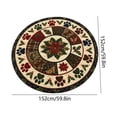 thumbnail image 6 of CHJK Christmas Round Tablecloth, 60 Inch Festive Xmas Flower Table Cover, Decorative Round Table Cloth for Holiday Dining Party Home Decoration, 6 of 6