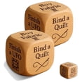 thumbnail image 3 of ZOUBAOQ Quilters Dice, Handmade Wooden Quilting Decision Dice with 6 Engraved Sewing Tasks, Fun Practical Tool Engraved Prompts, DIY Creative Gift for Quilters & Craft Lovers to Spark Sewing Inspirati, 3 of 8