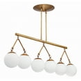 thumbnail image 6 of 50776-PAB-Craftmade Lighting-Orion - Six Light Island - 9.88 inches wide by 15 inches high-Patina Aged Brass Finish, 6 of 8
