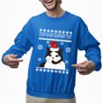thumbnail image 2 of Christmas Sweatshirt, Customer Support Cat Funny Christmas Sweatshirt, Witty Holiday Jumper for Cat Lovers, Unique Feline Gift, 2 of 5