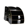 thumbnail image 3 of Organizador de archivos de escritorio perfecl Negro 4 bandejas, 3 of 8
