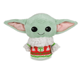 thumbnail image 3 of Hallmark Christmas Star Wars The Mandalorian Grogu in Holiday Sweater Plush New, 3 of 3