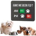 thumbnail image 4 of 2pcs Dog Feeding Reminder Sign with Magnet, Pet Feeding Tracker with Have We Been Fed, Acrylic Slider Sign for Fridge, AM PM Feed Chart Sign with Yes No Option, 4 of 5
