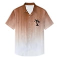 thumbnail image 5 of Hawaiian Shirt for Men Summer Short Sleeve Button Down Lapel Collar Gradient Color Casual Beach Shirts Vacation Outfits, 5 of 5