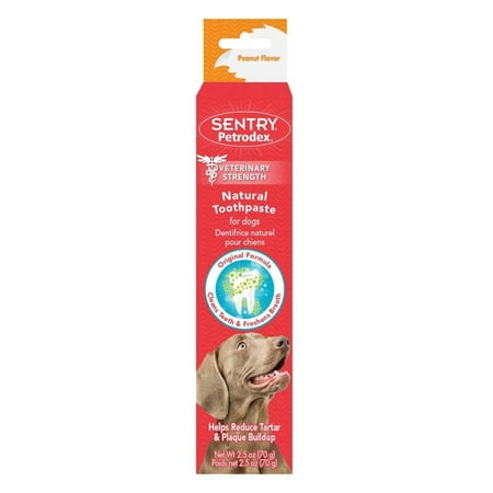 Sentry Petrodex Natural Toothpaste Dog Peanut Flavor, 2.5 (Best Natural Dog Toothpaste)