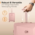 thumbnail image 3 of WINGOMART 3-Piece Luggage Set Lightweight Durable PC+ABS Hardside Luggage, Double Spinner Wheels, TSA Lock - 20in/24IN/28in, 3 of 6