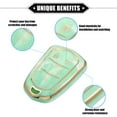 thumbnail image 3 of Unique Bargains Key Fob Cover for Cadillac Escalade ATS 5 Button TPU Green Remote Keyless Smart Key Fob Case Protection, 3 of 7