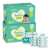 Pampers Swaddlers Disposable Baby Diapers Size 7, 2 Month Supply (2 x 88 Count) with Sensitive Water Based Baby Wipes, 12X Pop-Top Packs (864 Count)